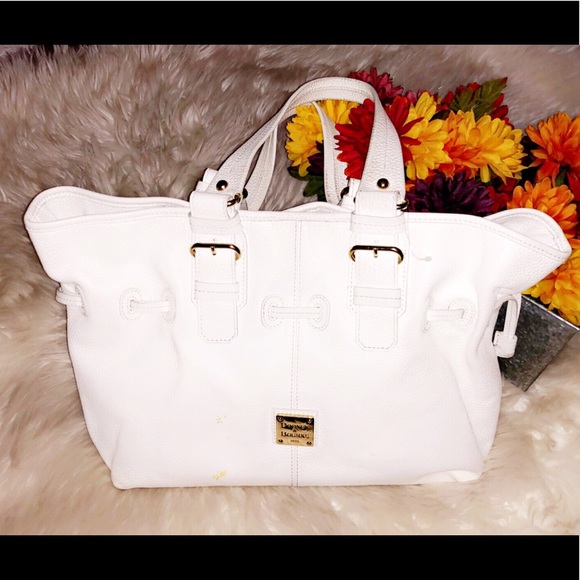 Dooney & Bourke Bags Dooney Bourke White Leather Shoulder Bag